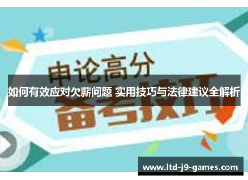 如何有效应对欠薪问题 实用技巧与法律建议全解析